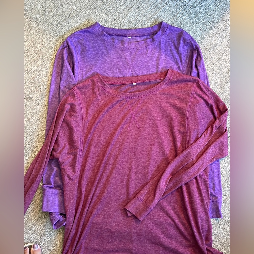 Two tunic- style tops